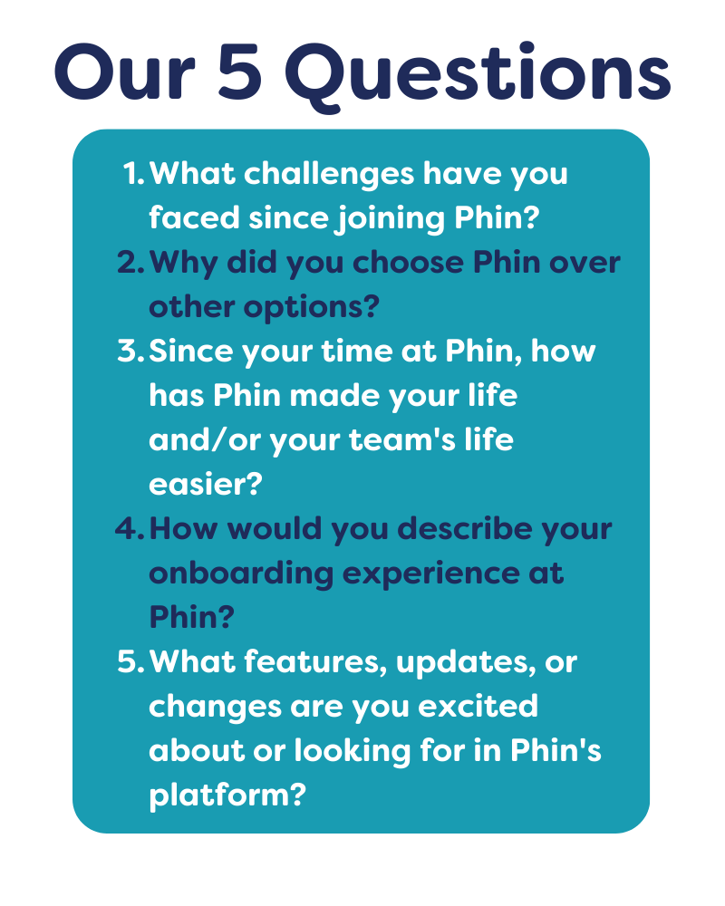 Our 5 Questions Our 5 Questions